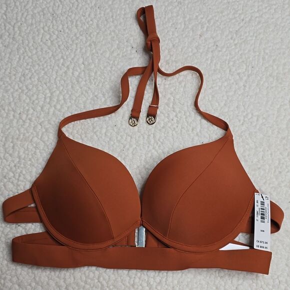 1208 NWT Victoria's Secret Swim Archives Essential Banded Push-Up Bikini 32B - Picture 2 of 5
